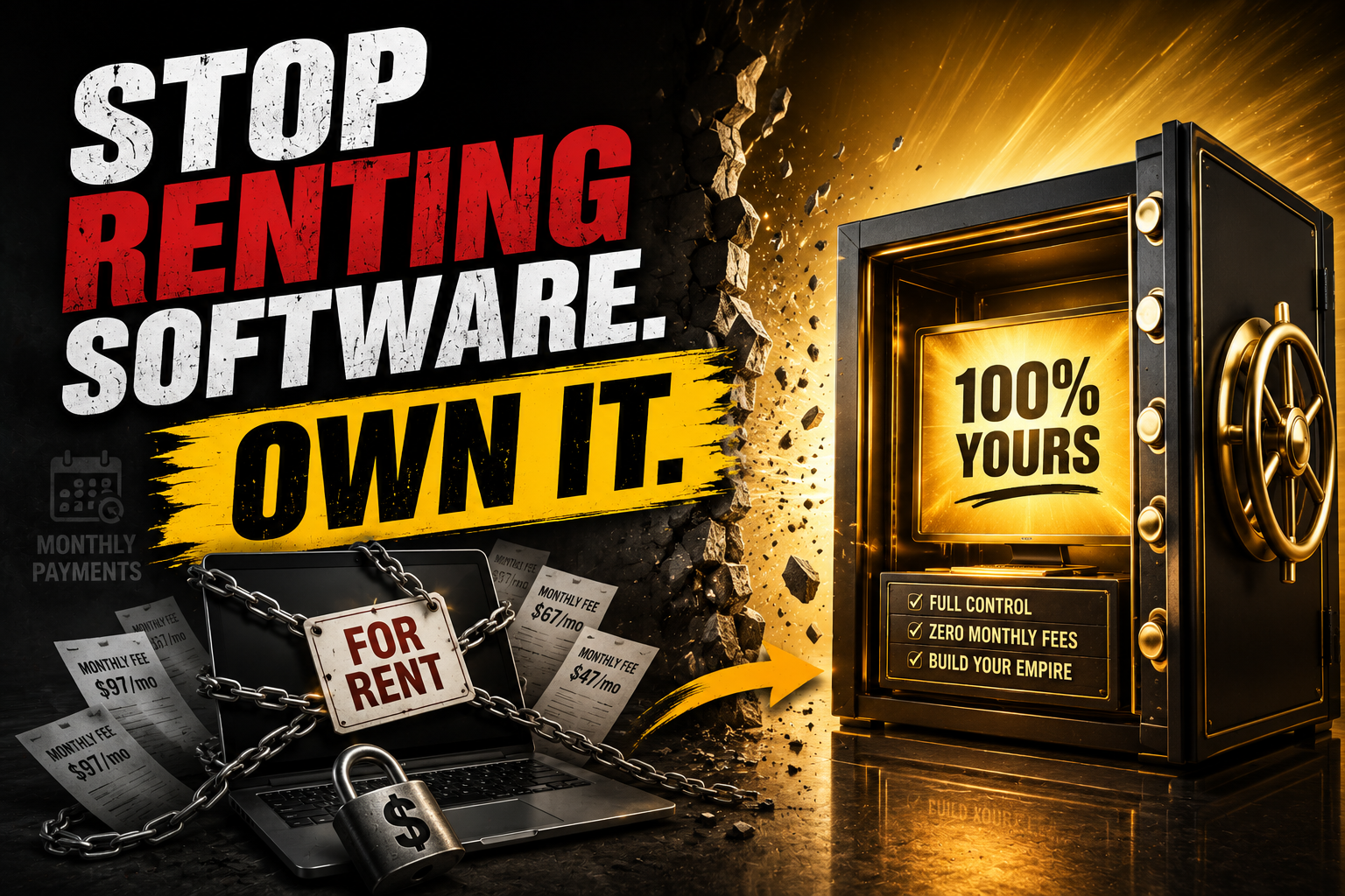 Stop renting software — own it once
